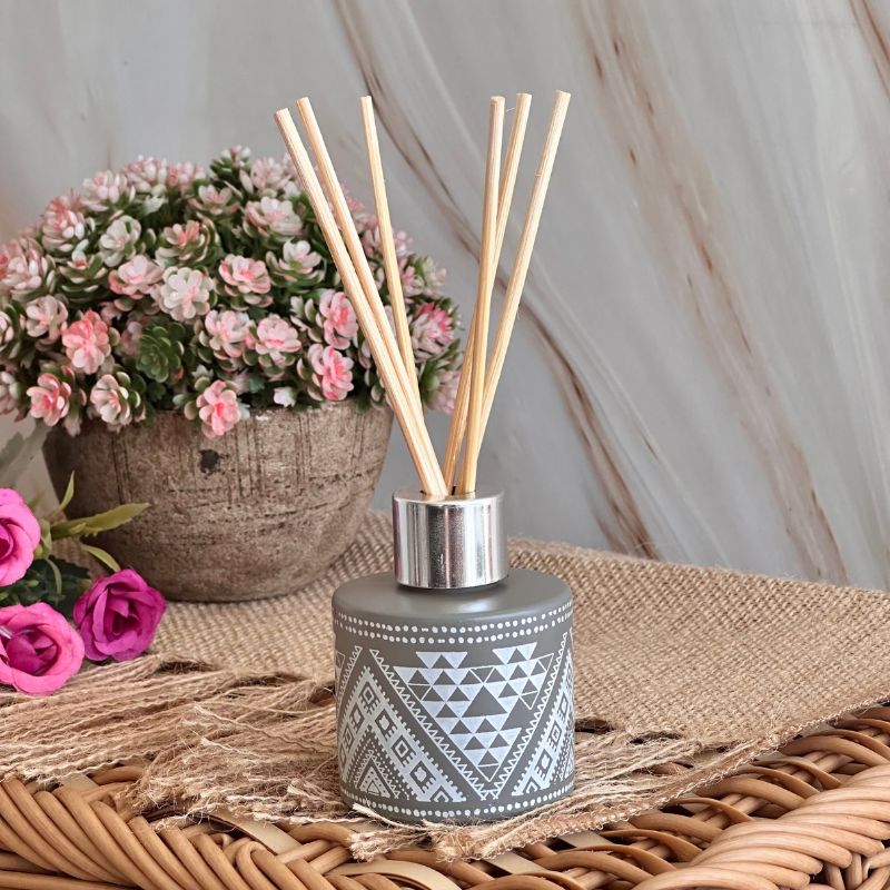 Difusor de Varilla Boho Salvia Blanca con Piedra Cuarzo Cristal