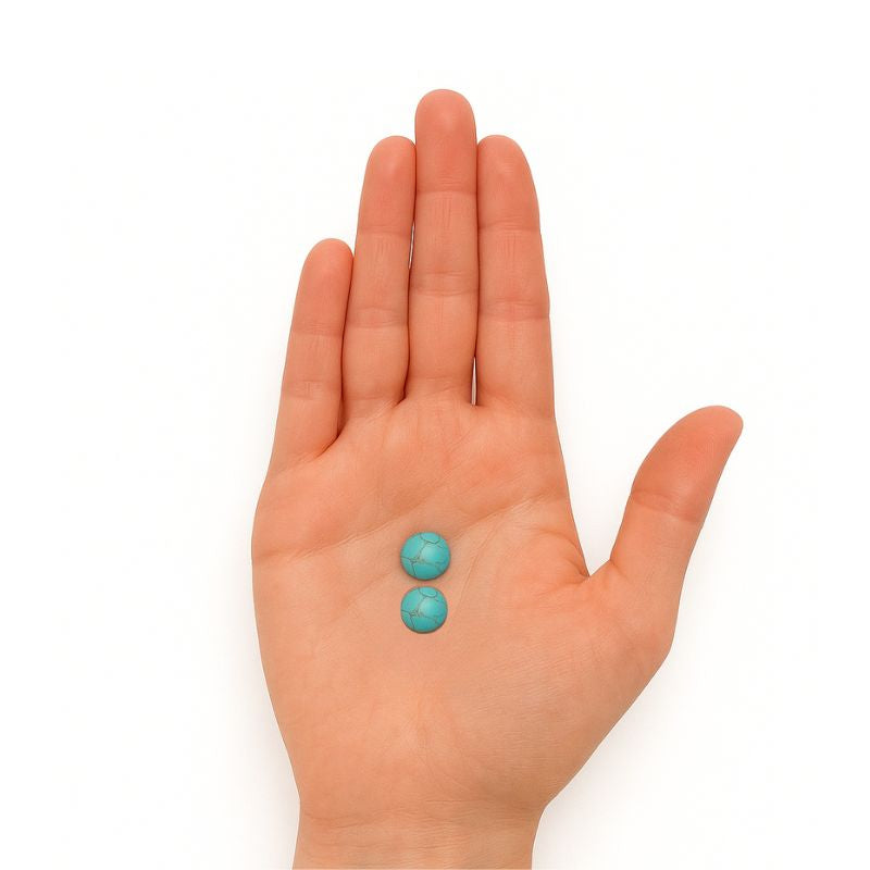 Ombliguera de Piedra 1 cm Turquesa
