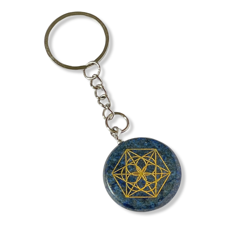 Llavero Piedra Lapislázuli - Mandala
