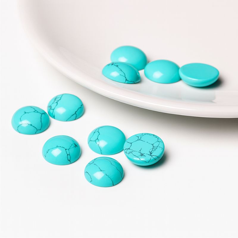 Ombliguera de Piedra 1 cm Turquesa