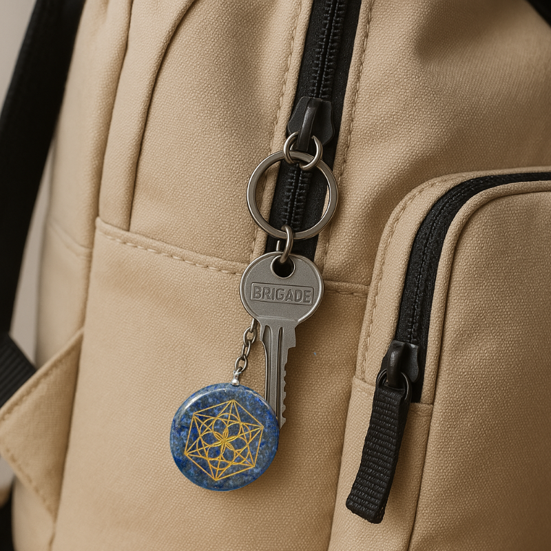 Llavero Piedra Lapislázuli - Mandala