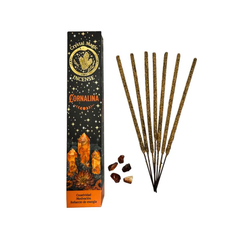 Incienso Creatividad Piedras de Cornalina