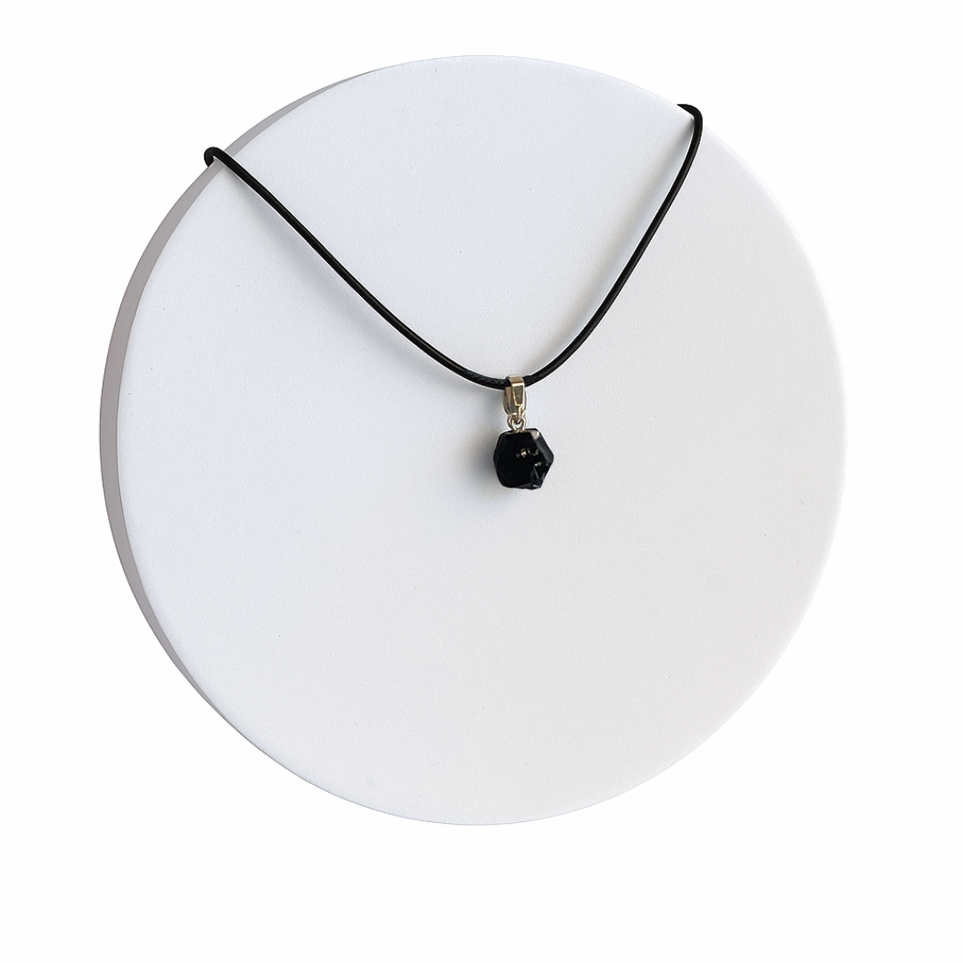 Colgante Piedra Natural Obsidiana