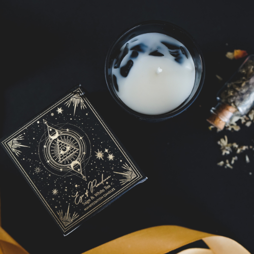 Vela Ojo de la Providencia con Piedras 120gr