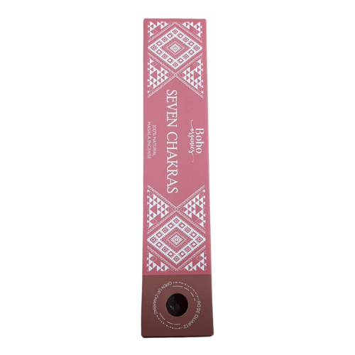 Incienso Boho 7 Chakras con Cuarzo Rosa