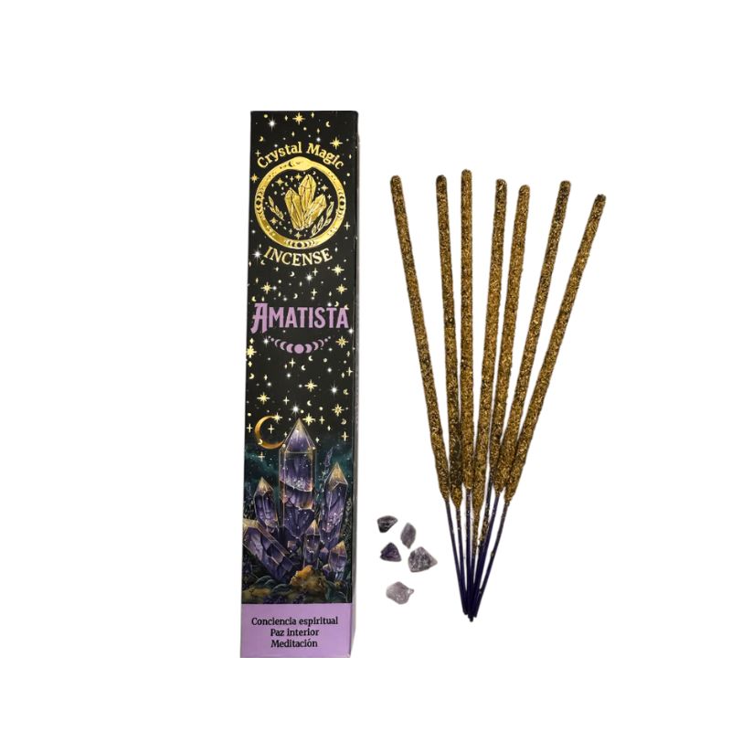 Incienso Paz Interior con Piedras de Amatista