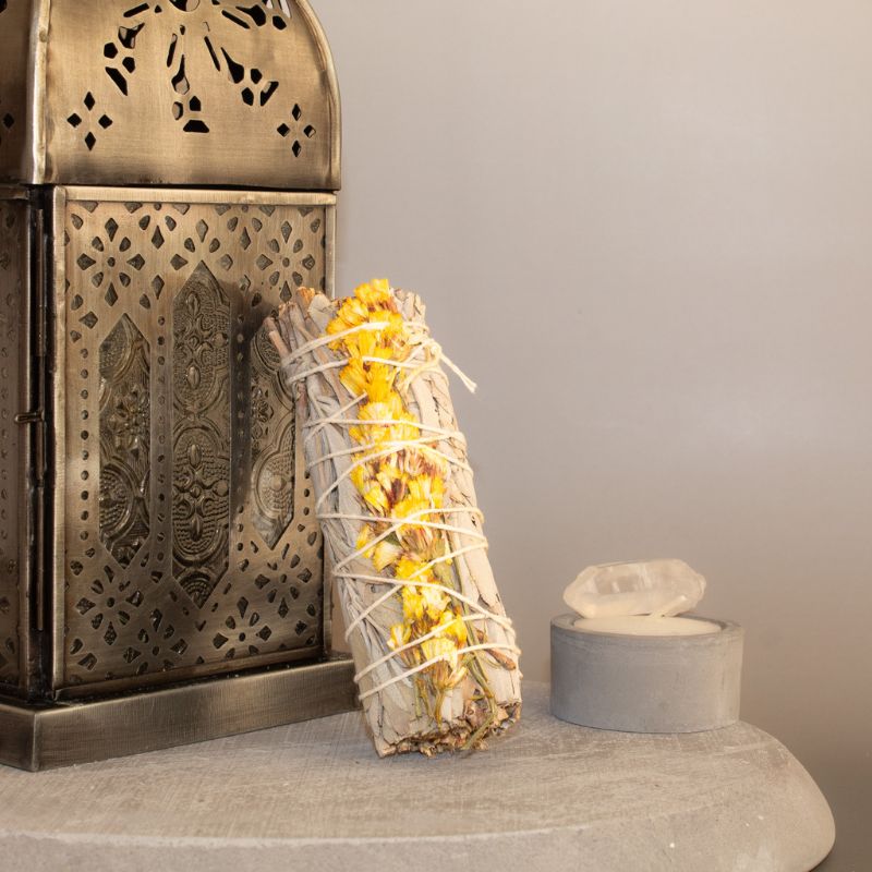 Sahúmo de Salvia Blanca con Lavanda Marina Amarilla