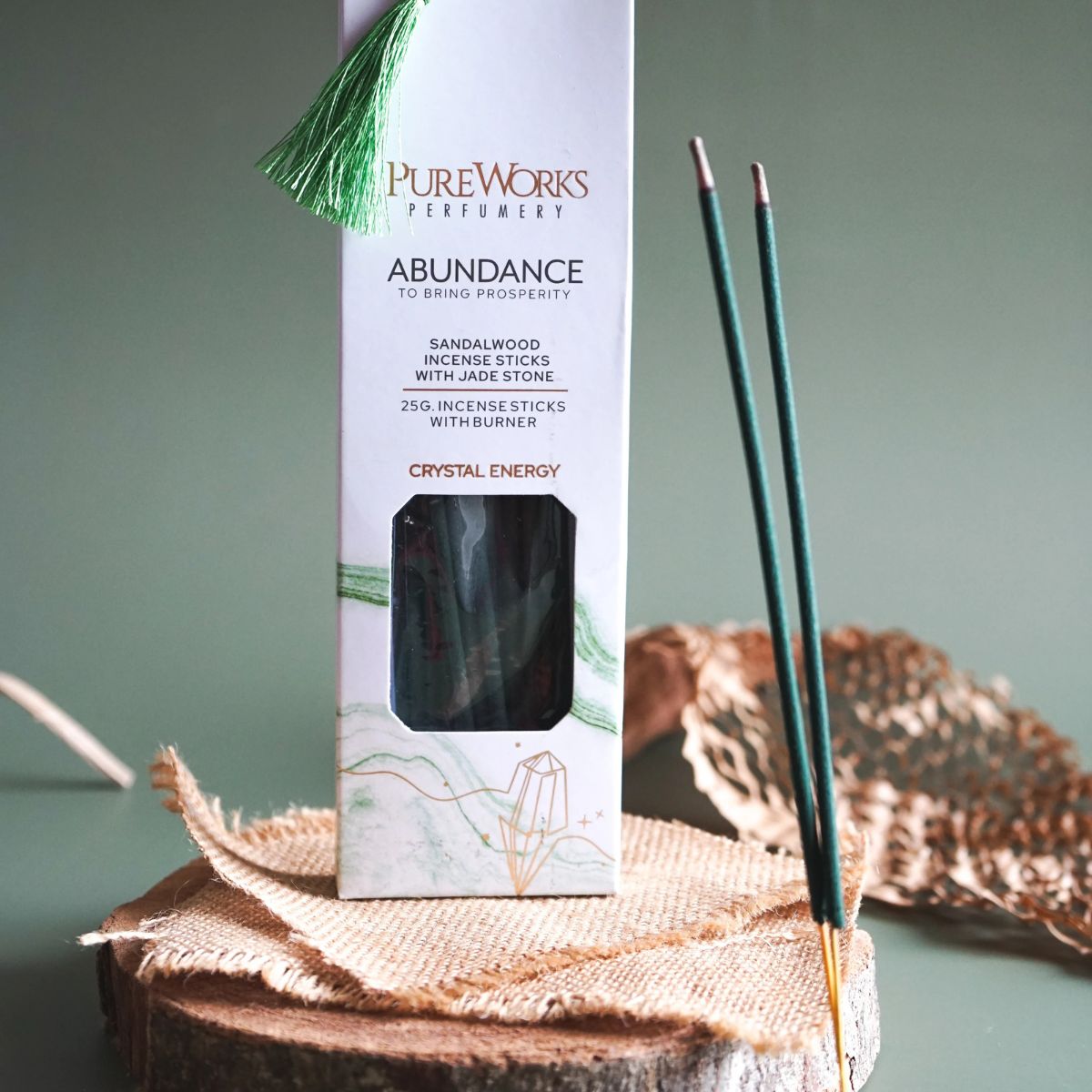 Set incienso Abundancia Crystal Energy