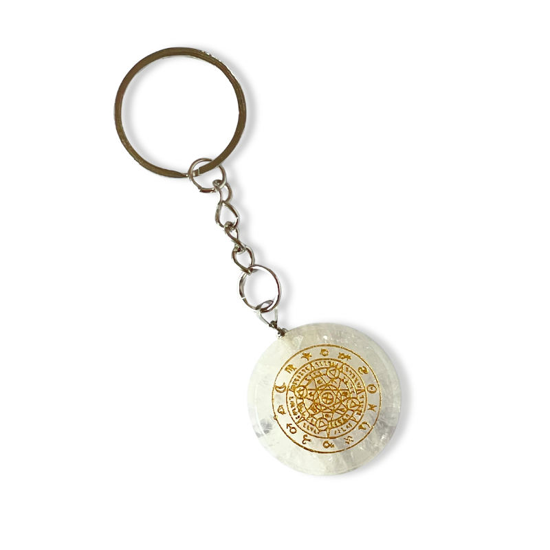 Llavero Piedra Cuarzo - Horóscopo