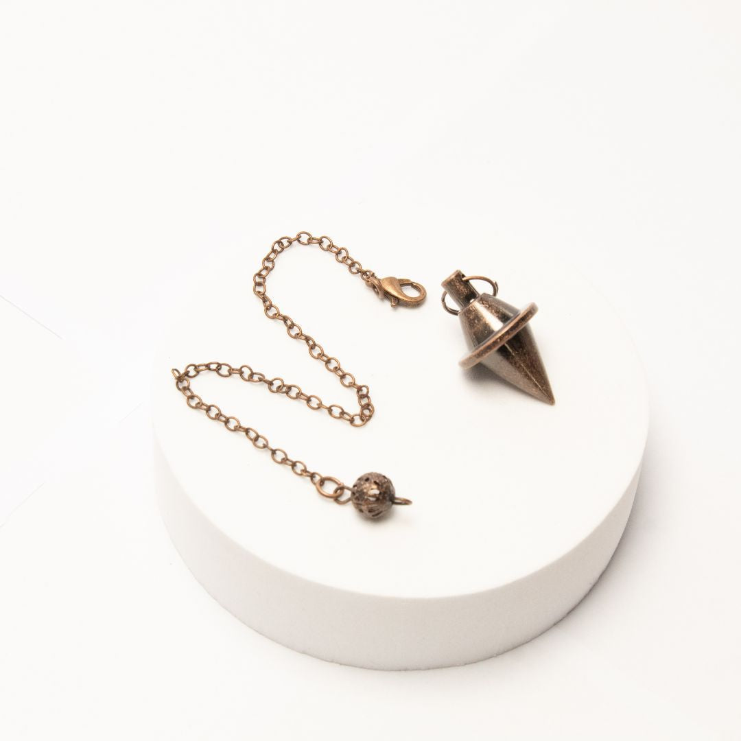 Péndulo Metal Platillo Cobre Antiguo