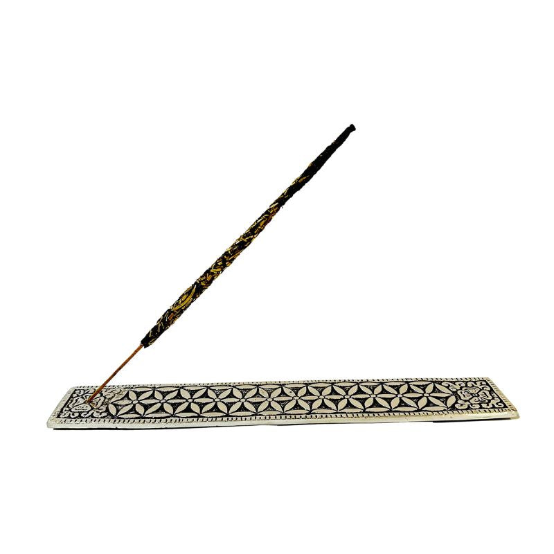 Porta Incienso Aluminium Flor Vida