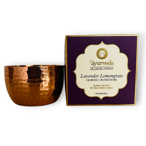 Vela Ayurveda de Dos Mechas Lavanda y Lemongrass