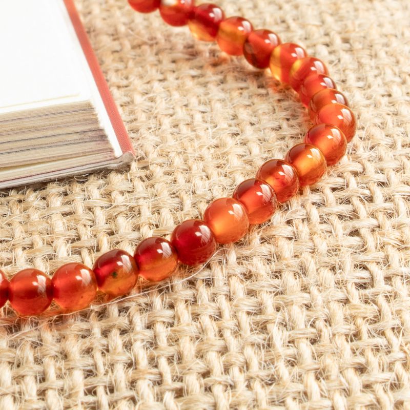 Pulsera Ajustable Cornalina 4mm