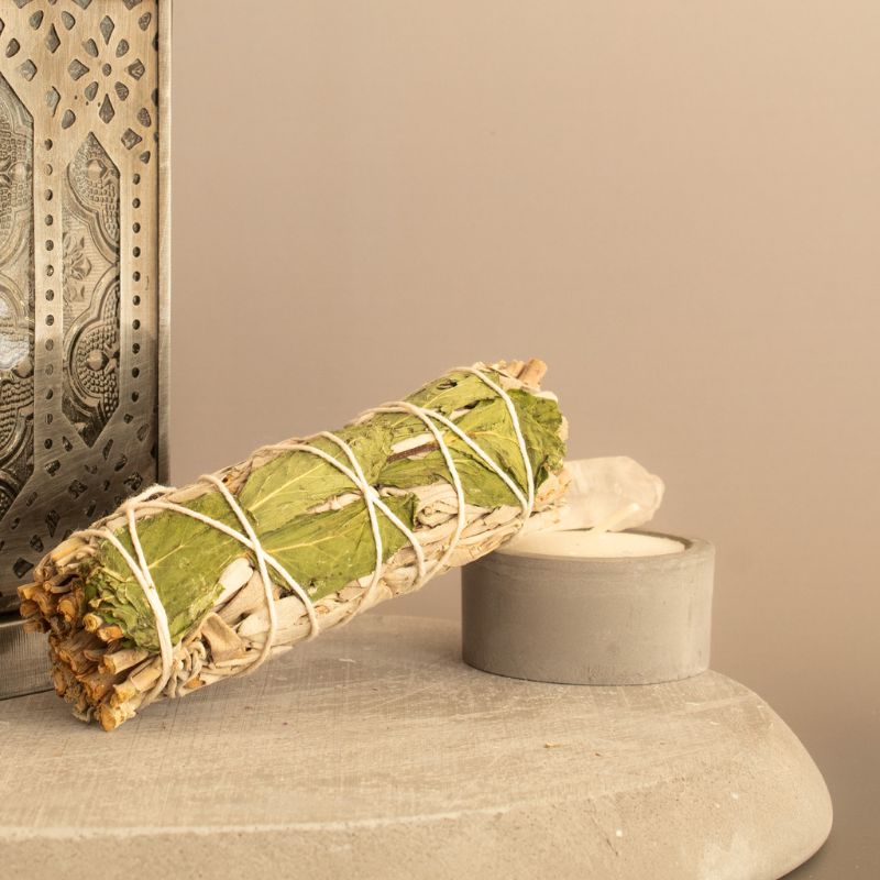 Sahúmo de Salvia Blanca con Menta