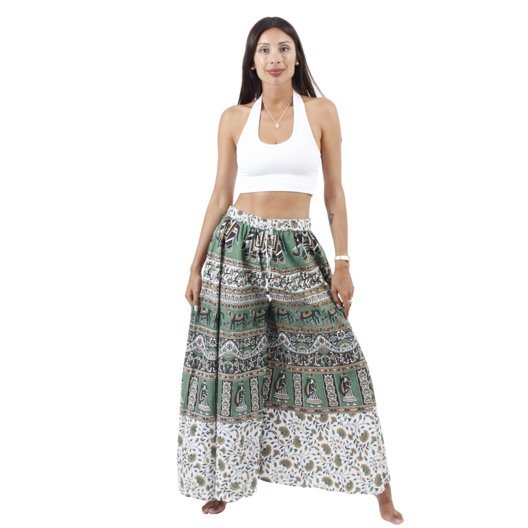 Pantalon Palazzo Aditi Verde