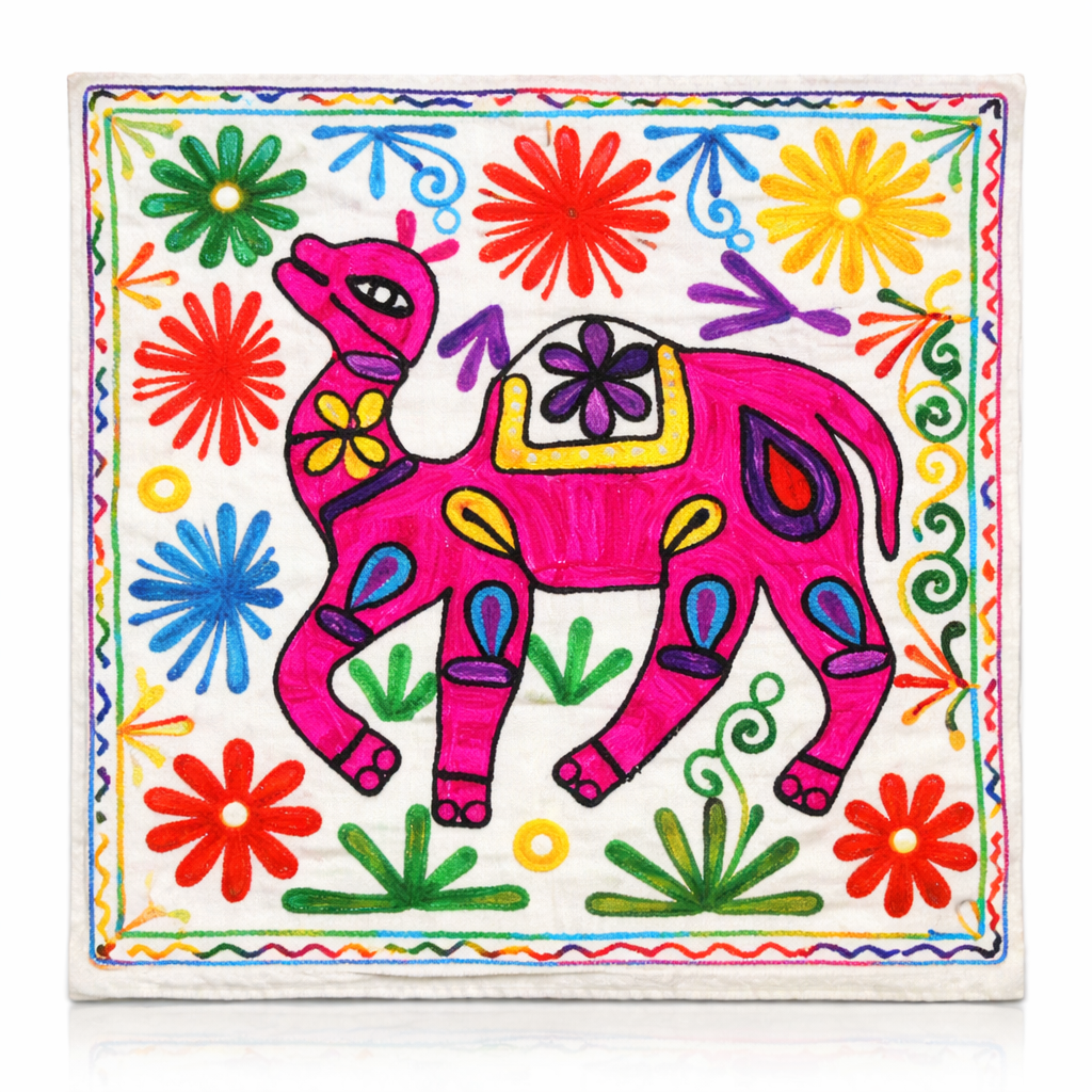 Funda de Cojín Camello Rosado