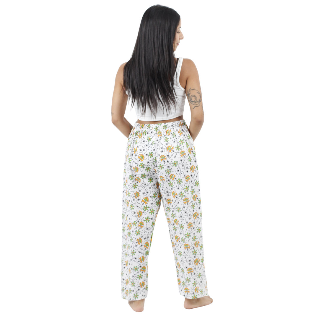 Pantalon Leya Amarillo y Verde