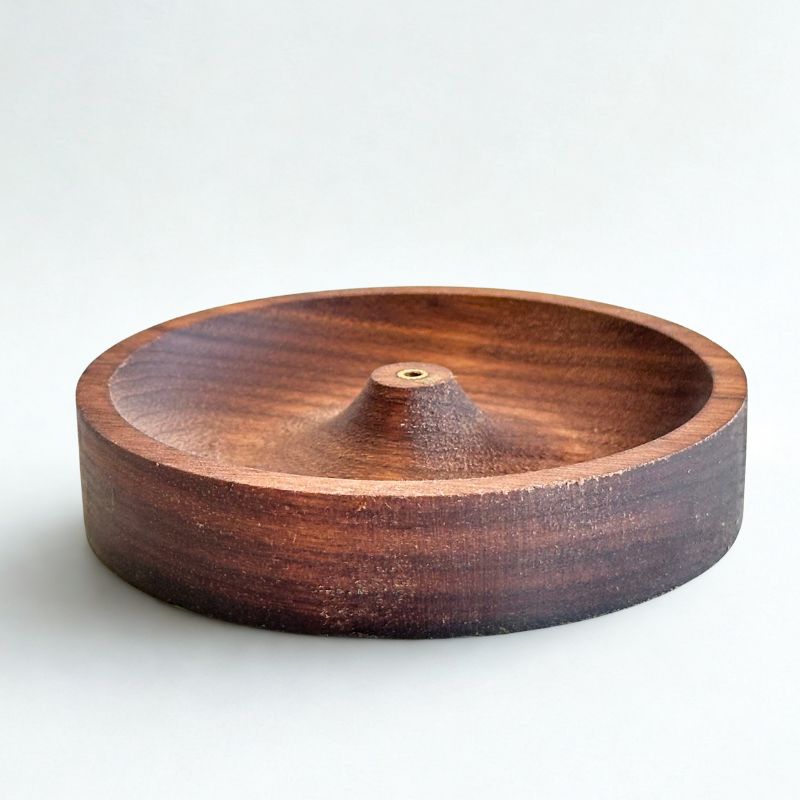 Porta incienso Redondo Wood Oscuro