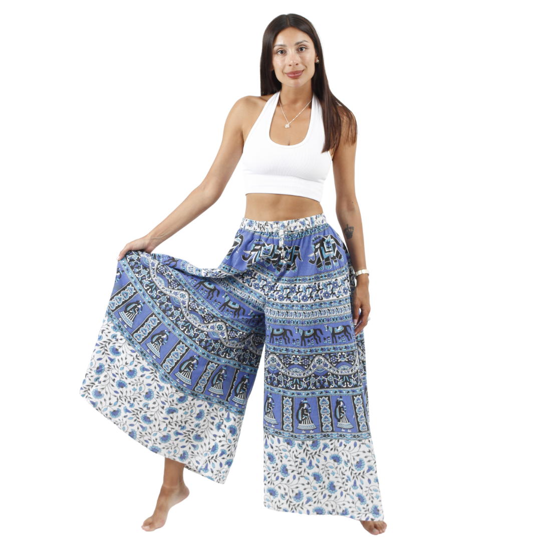 Pantalon Palazzo Aditi Azul