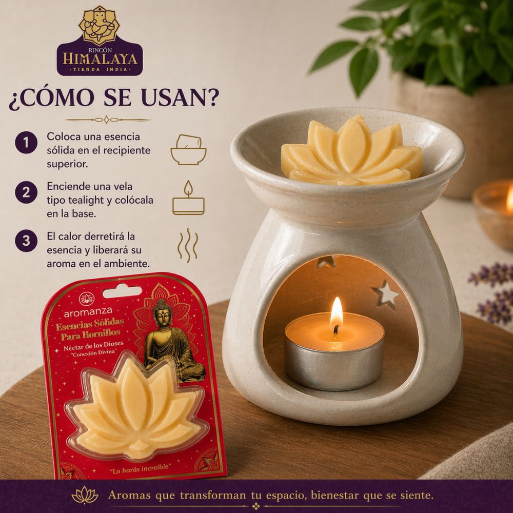 Flor de Loto Naranja Pimienta