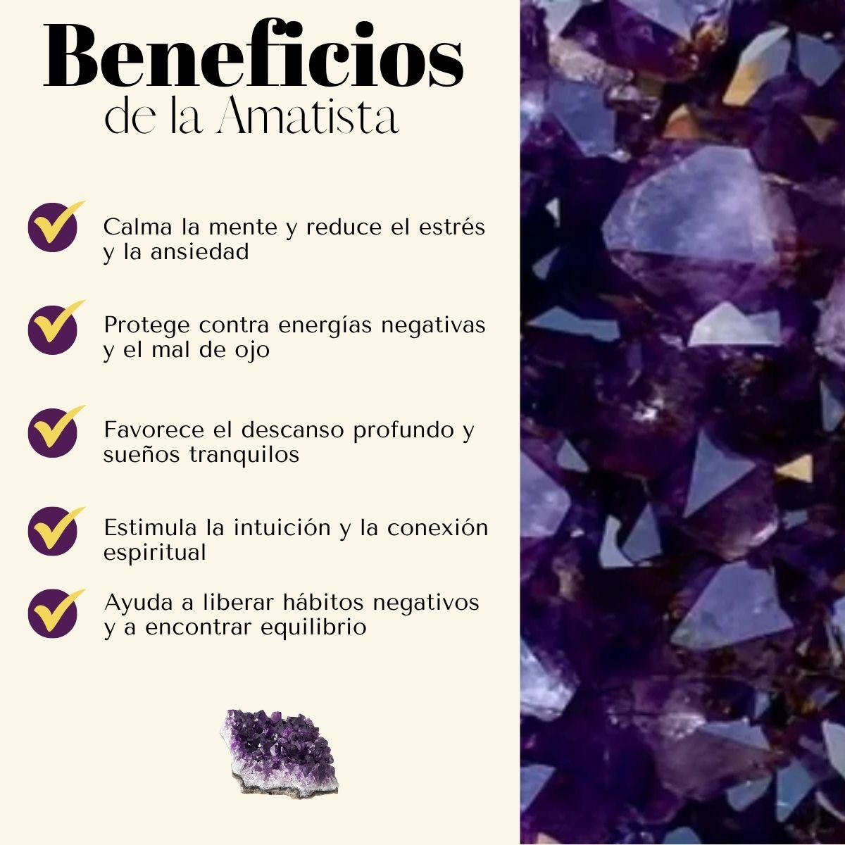 Pulsera Amatista 8mm