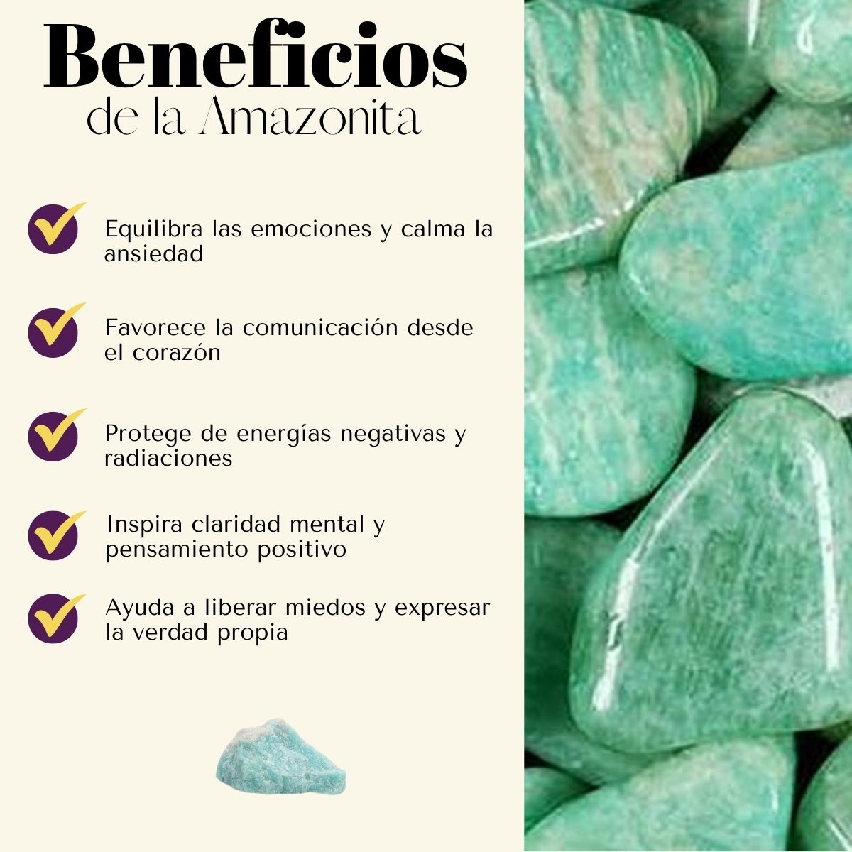 Pulsera Ajustable Amazonita 4mm