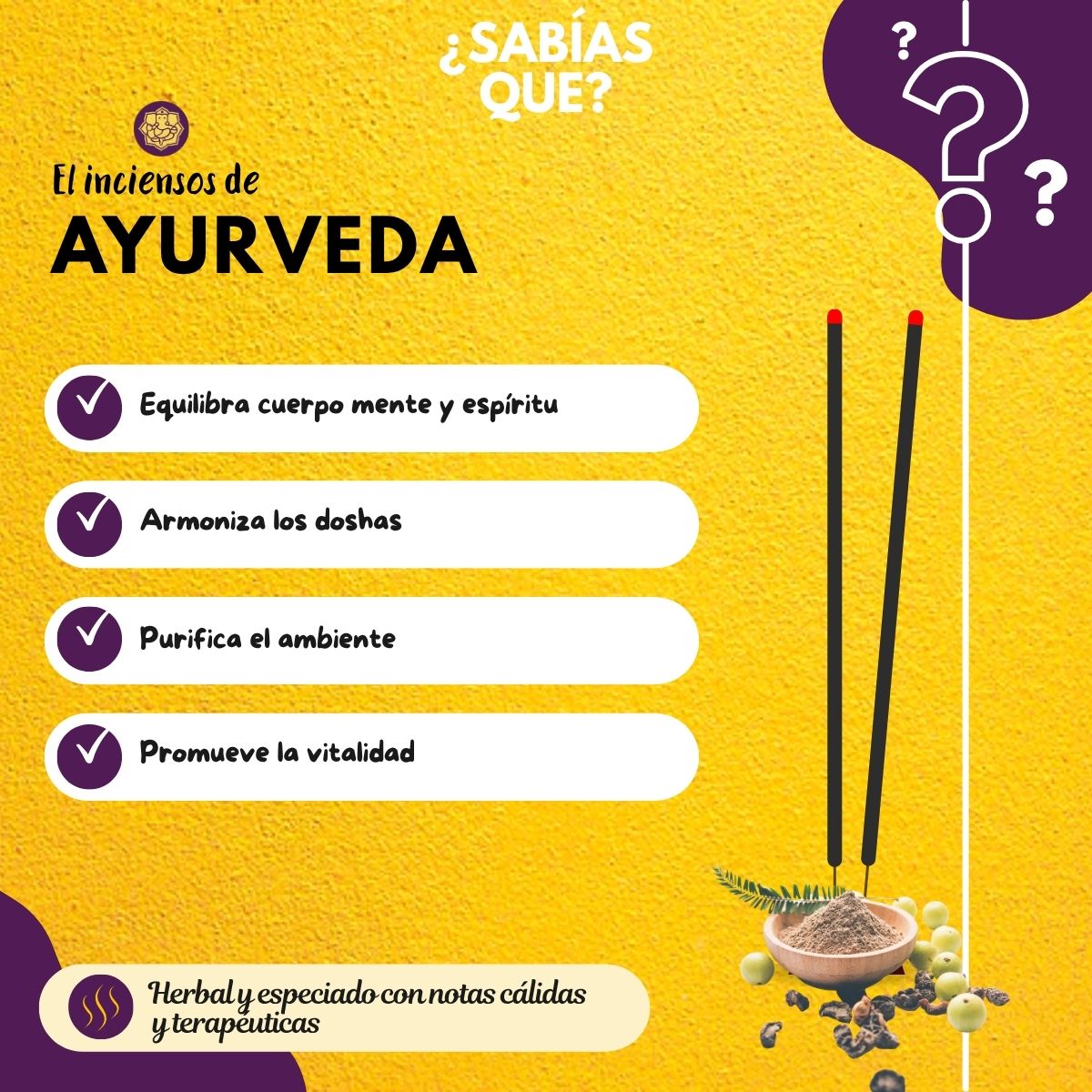 Incienso Fit Ayurveda