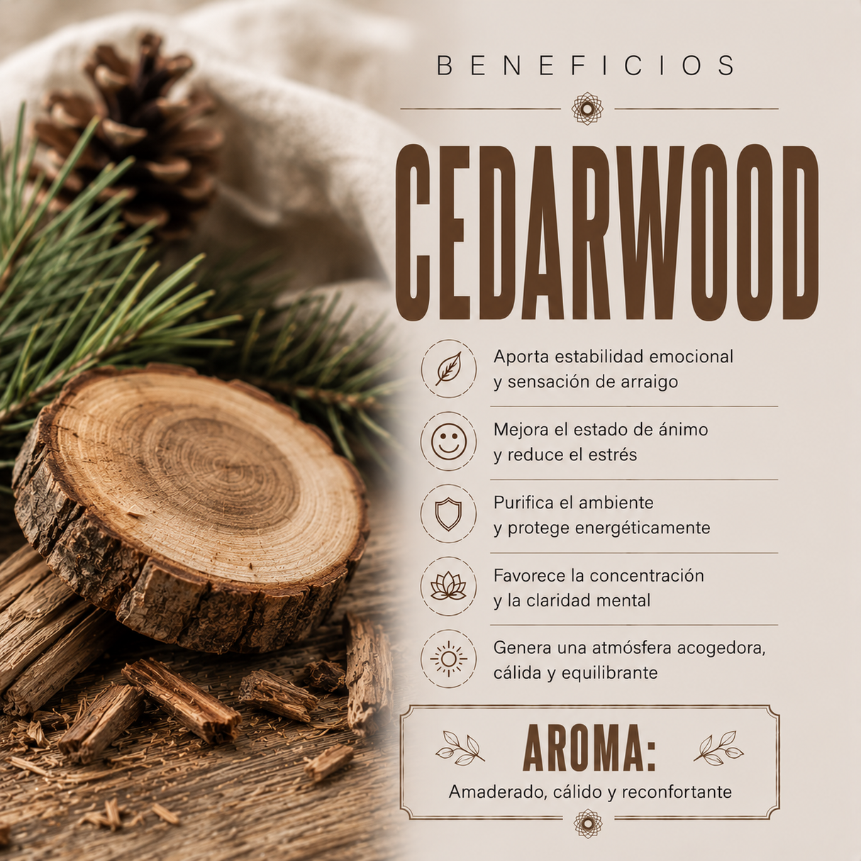 Aceite Aromático Madera de Cedro