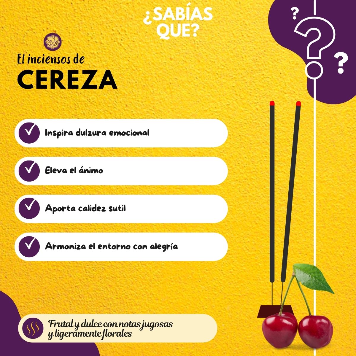 Incienso Masala Frutal Cereza