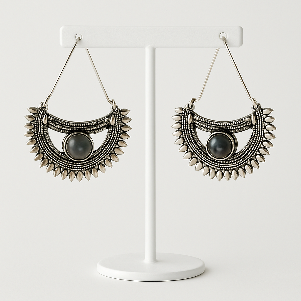 Aros Plateados Isis Labradorita