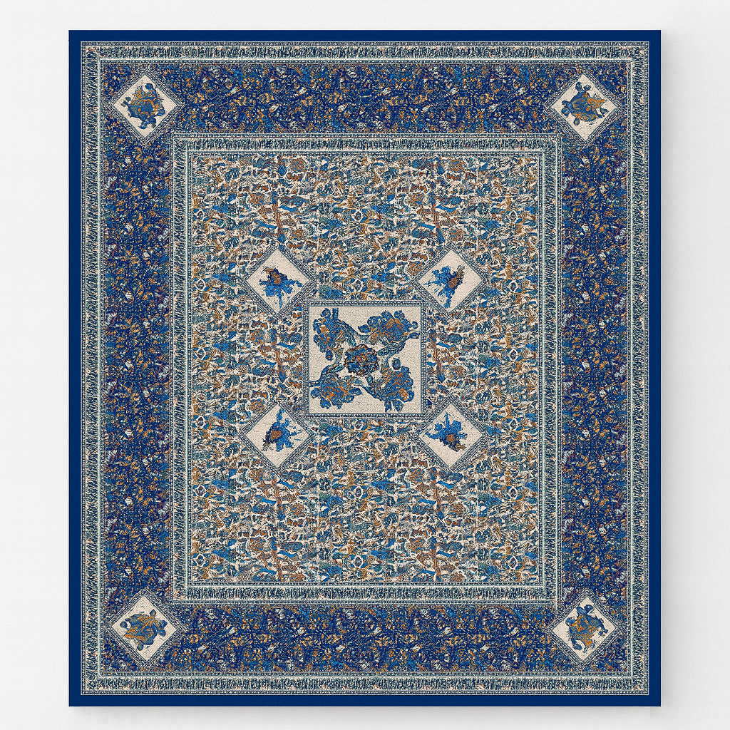 Cubrecama 2 Plazas Blue Design