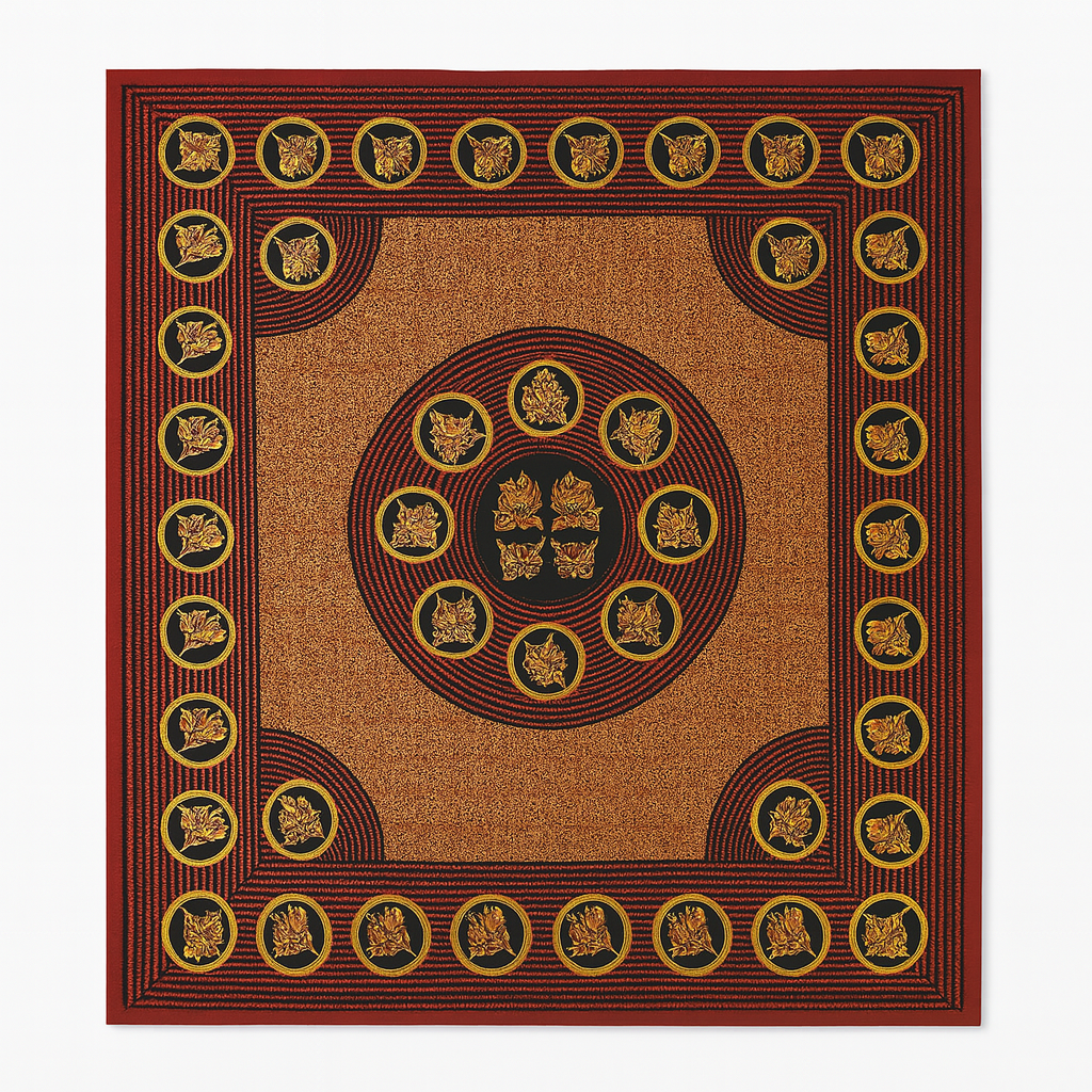 Cubrecama 2 Plaza Desierto Rojo