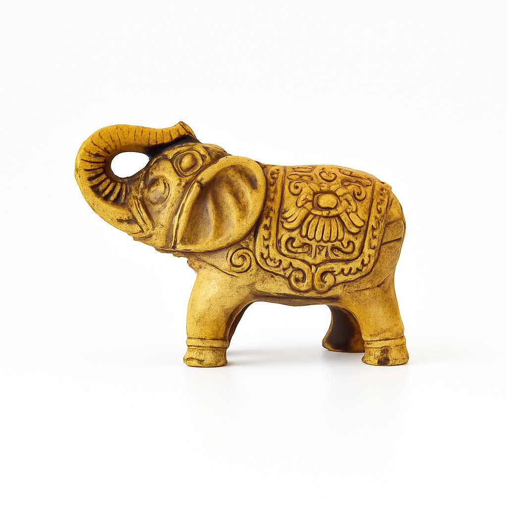 Porta Incienso Elefante Bronce Pequeño