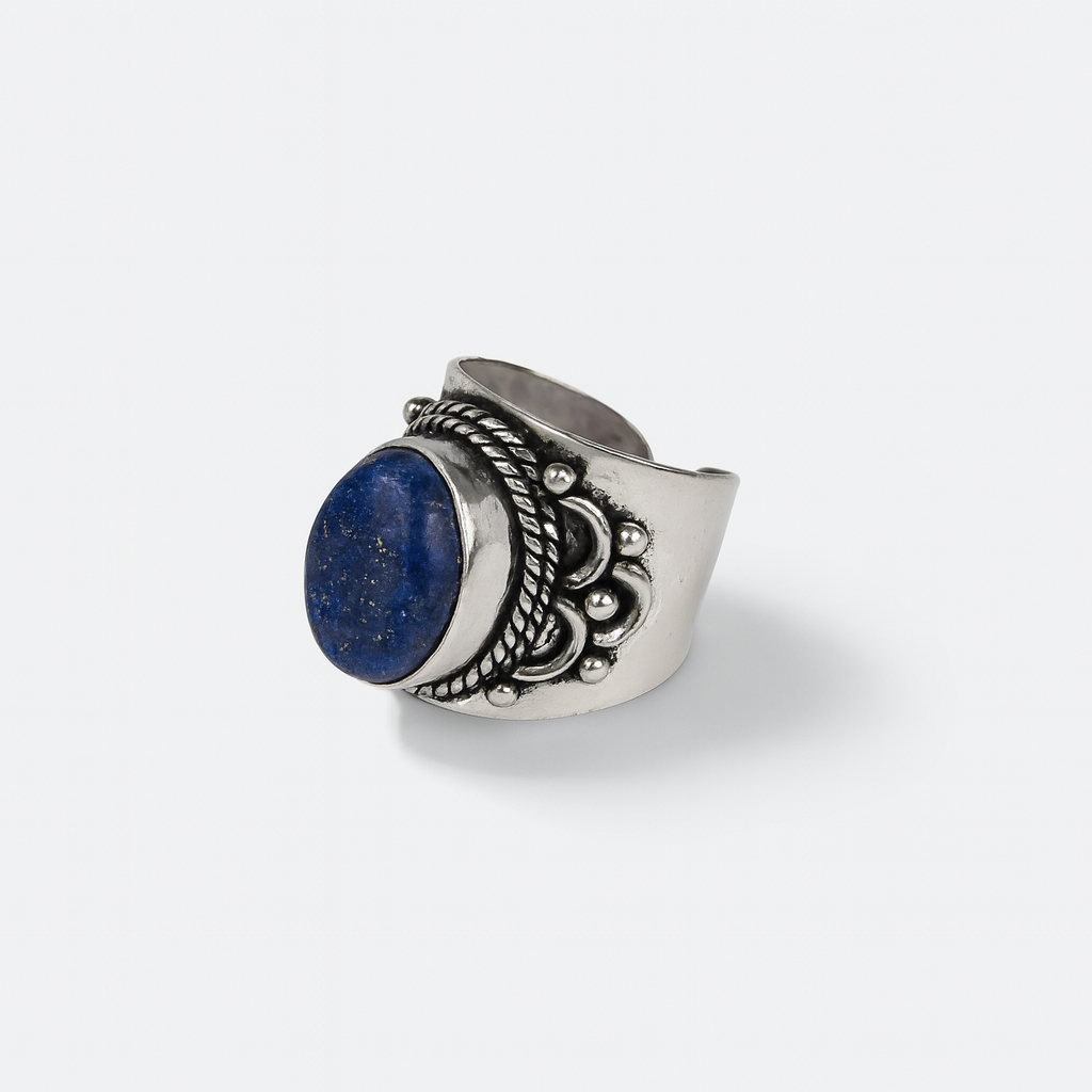 Anillo Gahana Lapis Lazuli