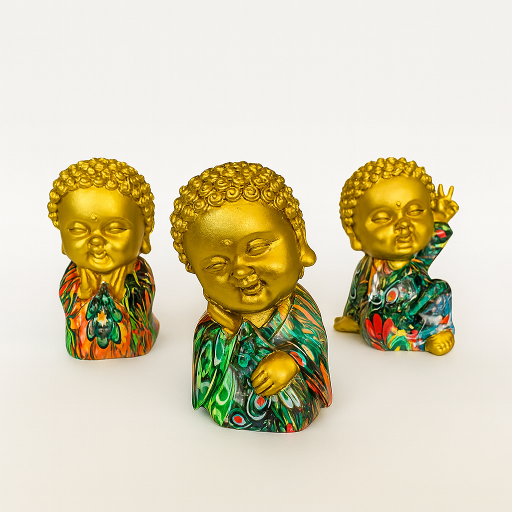 Set Little Budda Happy