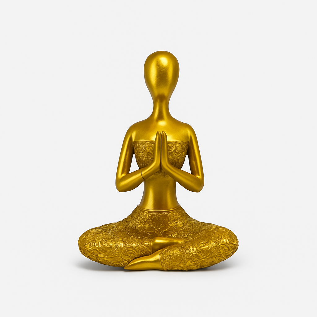 Adorno Yoga Woman Meditando Pequeño