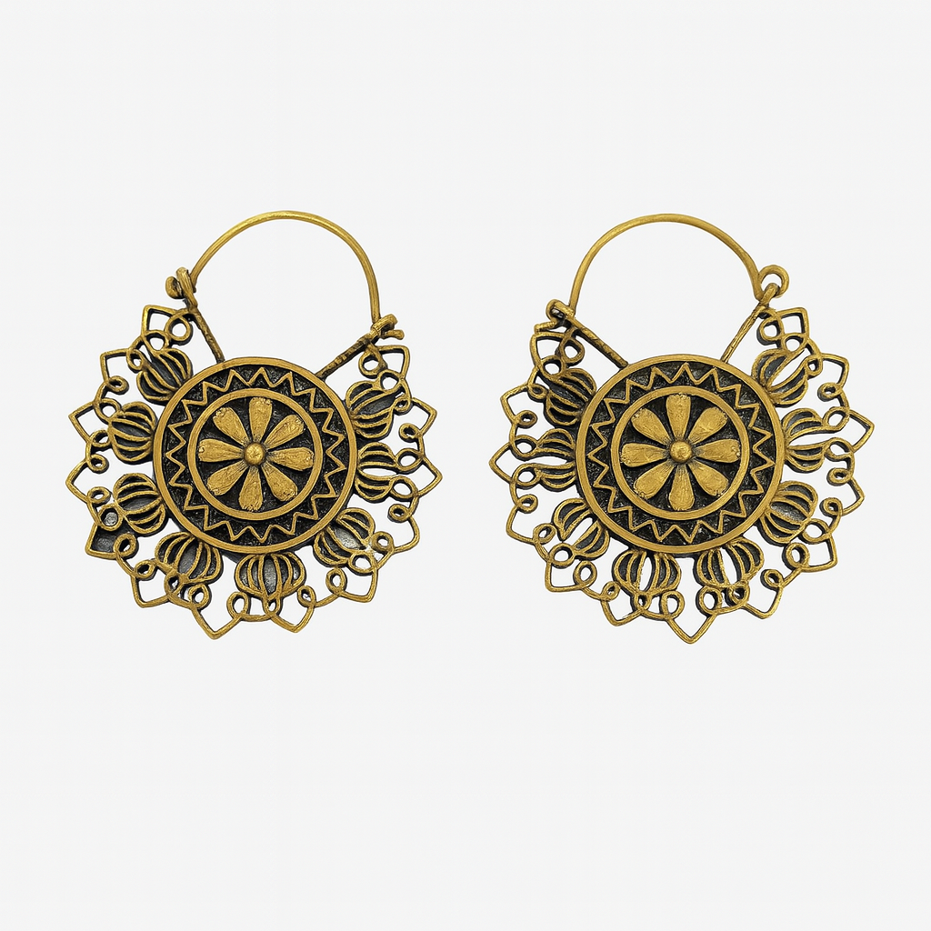 Aros Flor Royal Dorado