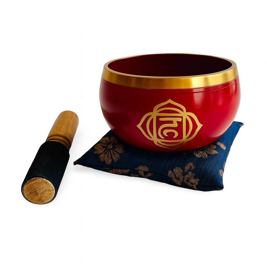 Box Cuenco Tibetano Rojo 11cm