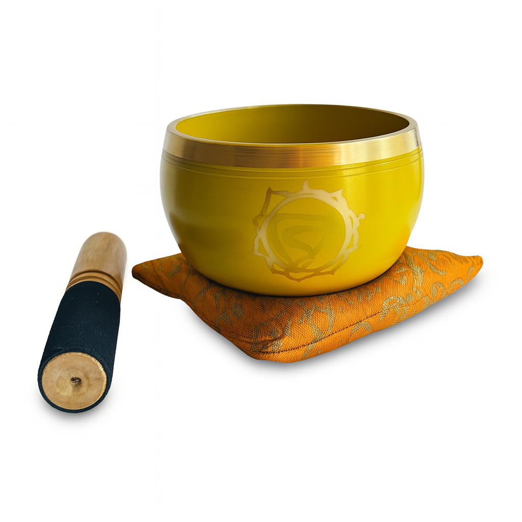 Box Cuenco Tibetano Amarillo 11cm