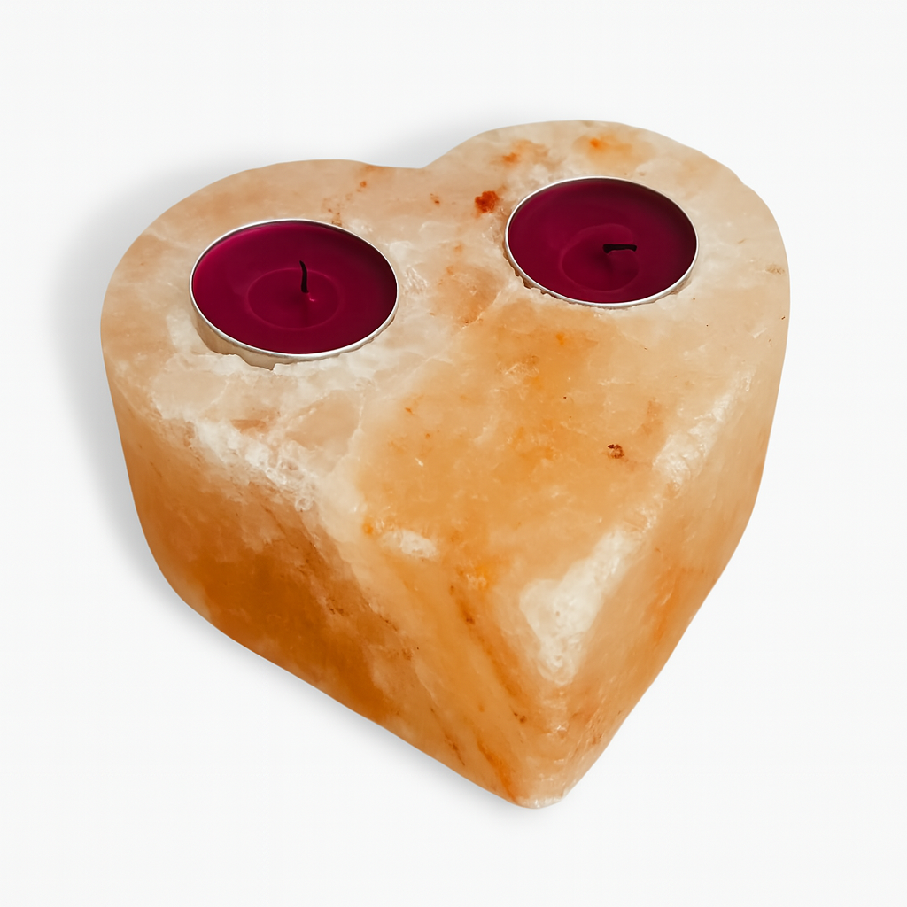 Porta Vela de Sal del Himalaya Corazon