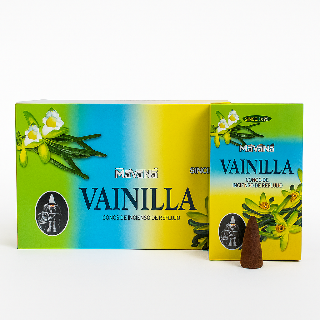 Incienso Cascada Vainilla 120conos