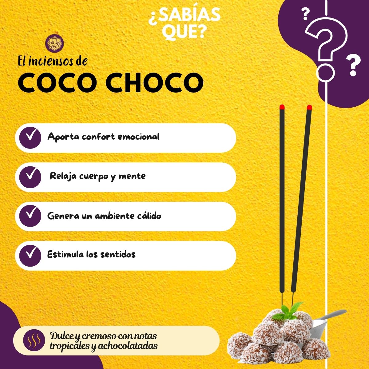 Incienso Coco Choco