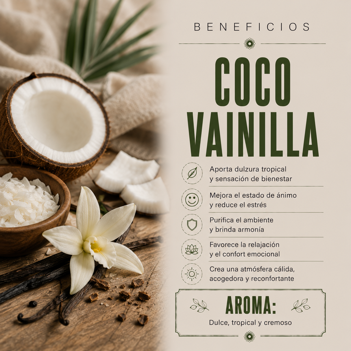 Aceite Esencial Coco Vainilla
