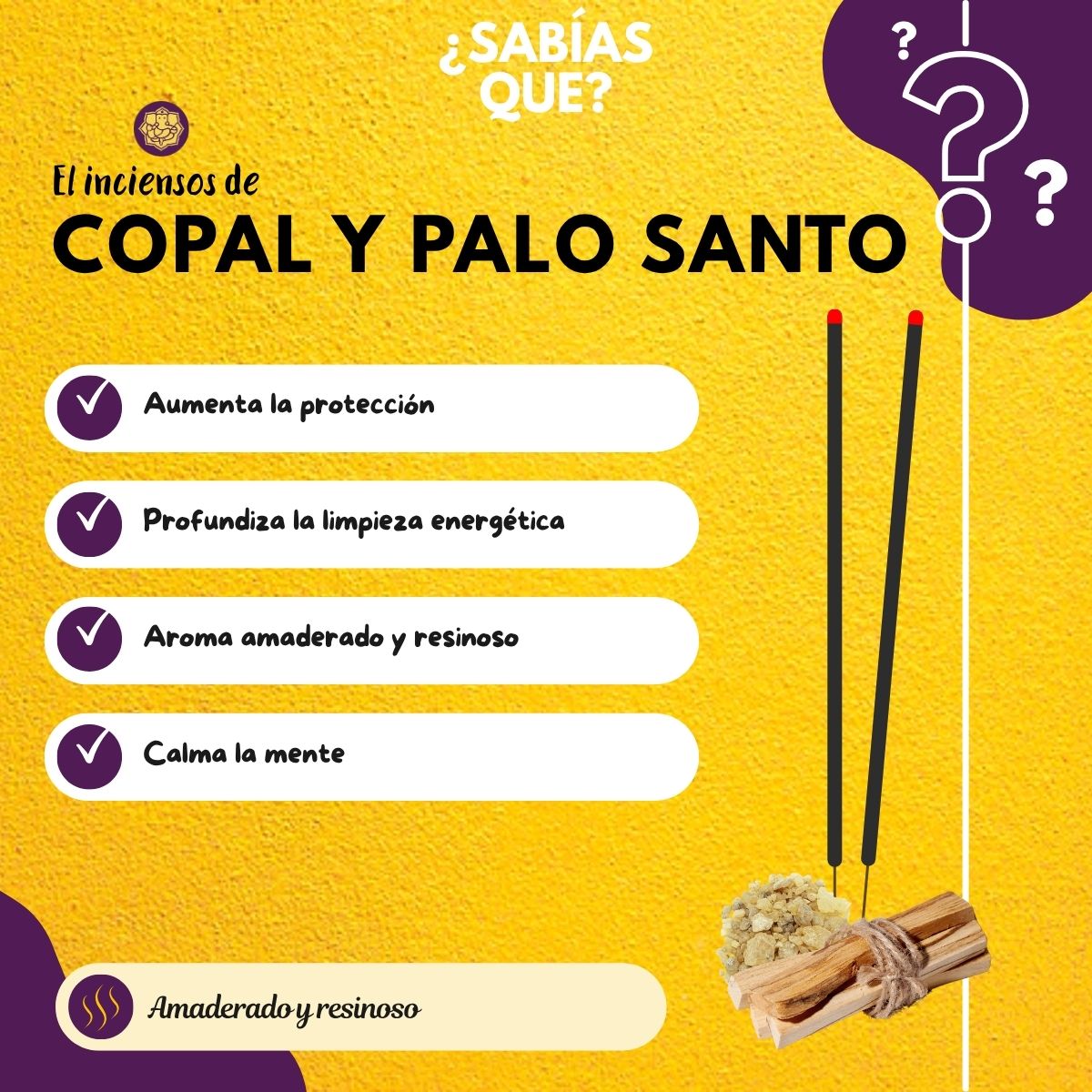 Incienso Jumbo Copal Palo Santo