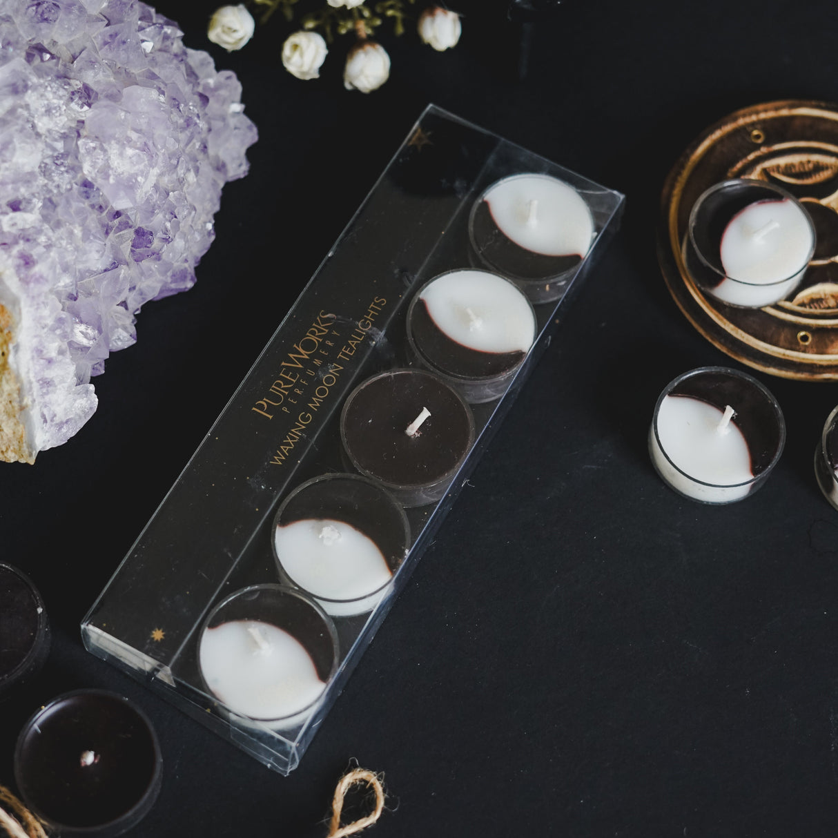 Velas Tealight Fases Lunares