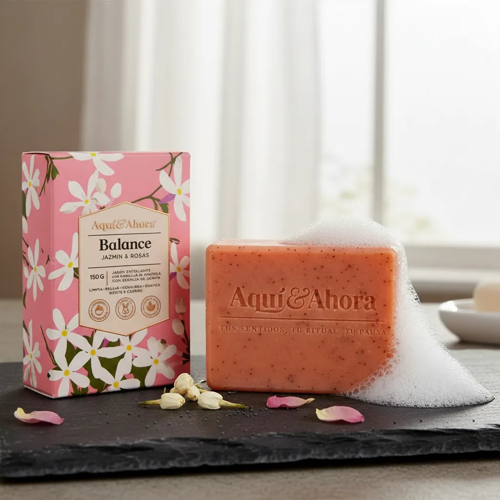 Jabón Aromático Balance Jazmín Rosas 150 Gr