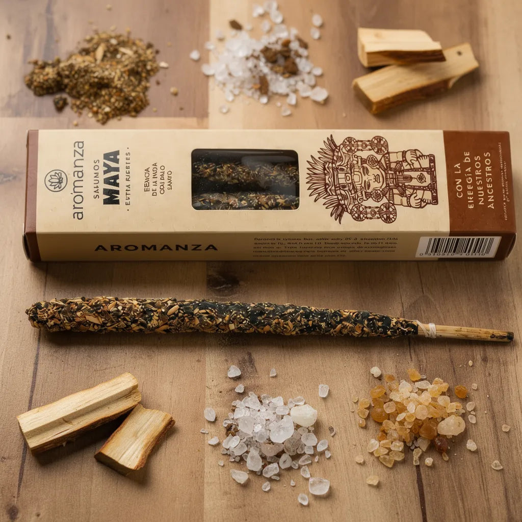Sahúmo Maya Esencia de la India y Palo Santo