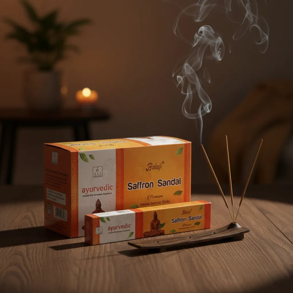 Incienso Azafrán Sándalo Ayurvedico