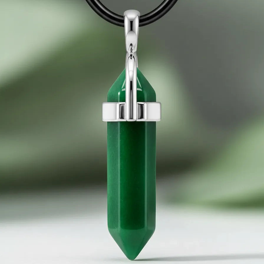 Collar de Punta Jade Verde