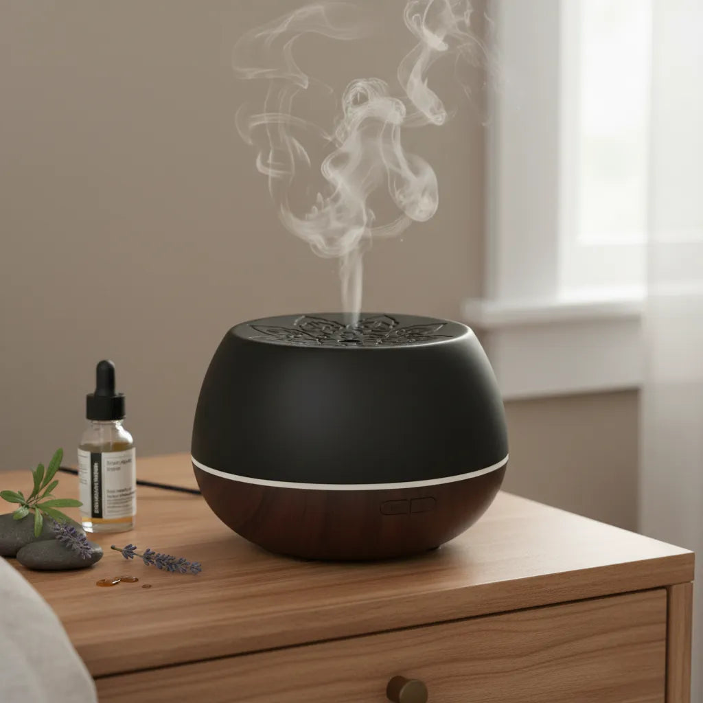 Humidificador Woodgrain Oscuro 200mL